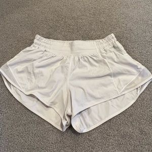 White Lululemon shorts